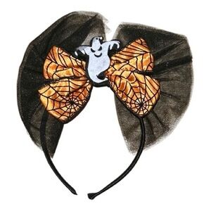 Halloween Set of Ghost Bow Headband and Star Wand for Kids
